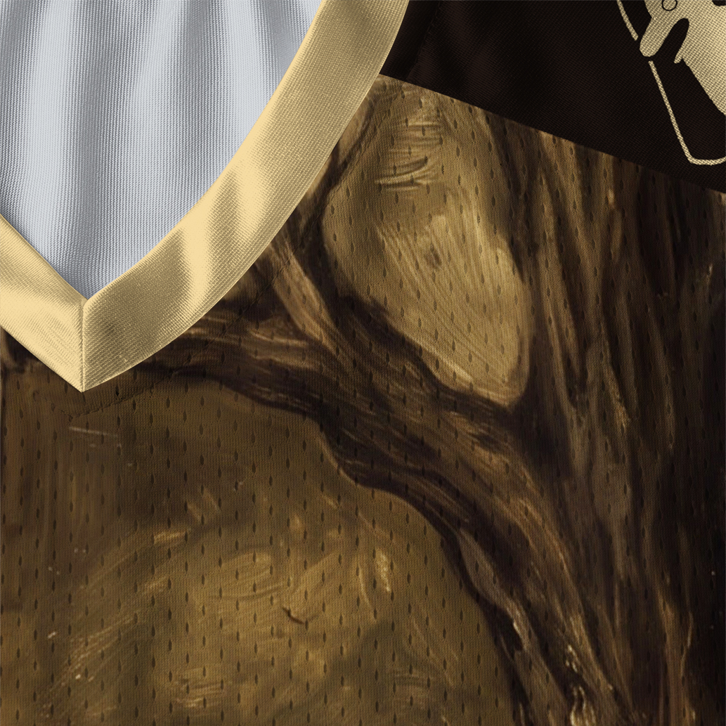 Tokyo-Tiger Best Afterlife Ghost & Black Cat Paneled Long Sleeve Jersey