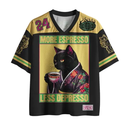 Tokyo-Tiger Up Caffeine Down Depression Mesh Jersey