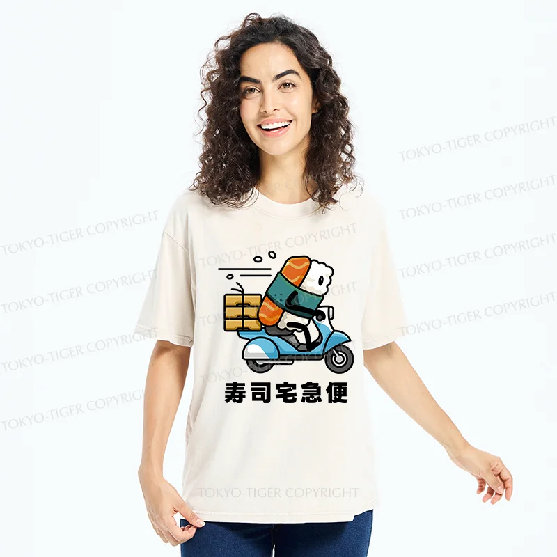 Tokyo-Tiger Sushi Express Washed T-Shirt