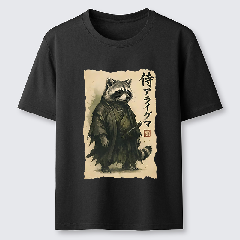 Tokyo-Tiger Japanese Samurai Raccoon Art Classic T-Shirt