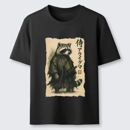 Tokyo-Tiger Japanese Samurai Raccoon Art Classic T-Shirt