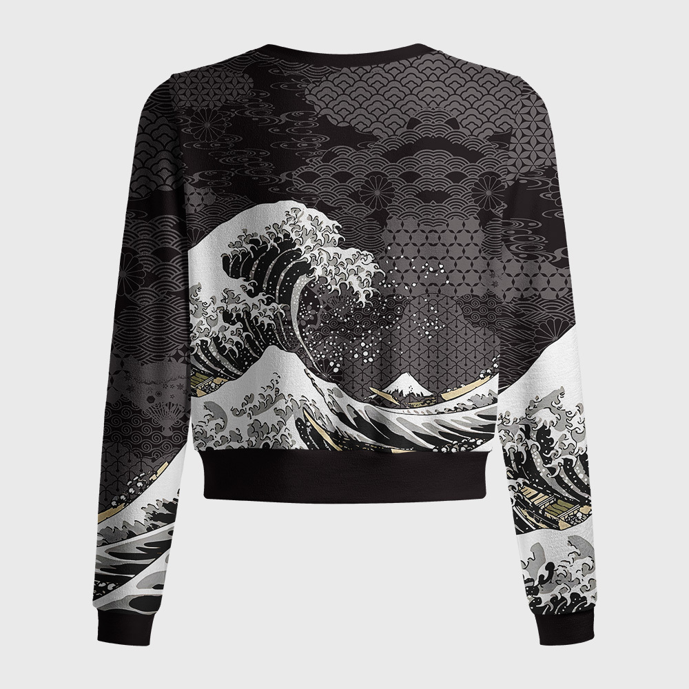 Tokyo-Tiger Great Wave Off Fuji Women's Lightweight Cardigan