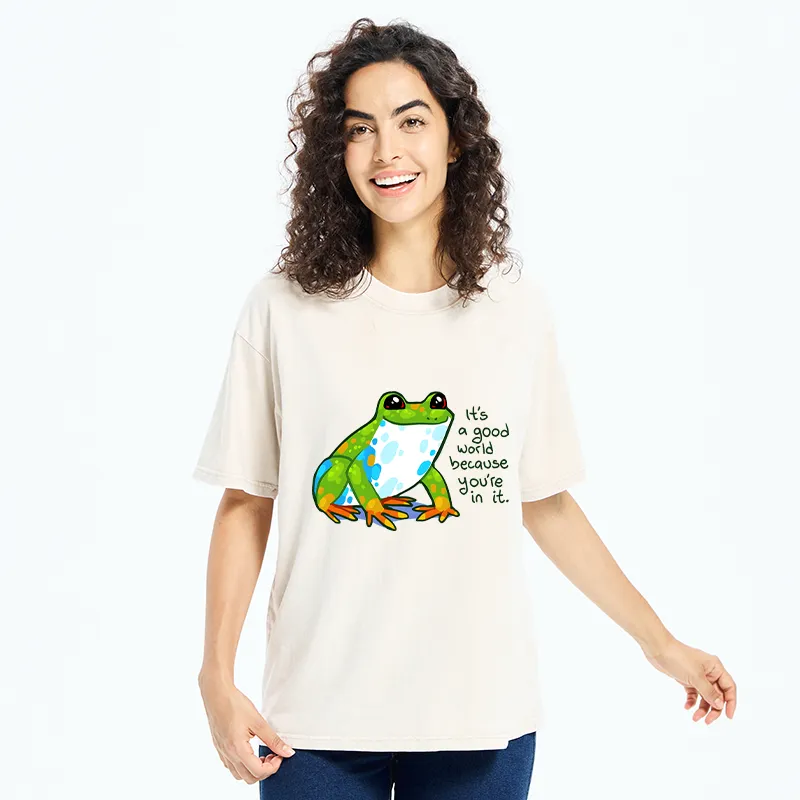 Tokyo-Tiger Smiling Frog Washed T-Shirt