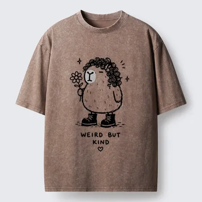 Tokyo-Tiger Weird But Kind Capybara Washed T-Shirt