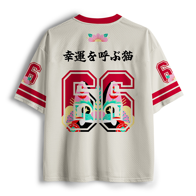 Tokyo-Tiger Lucky Tile Cat No.66 Mesh Jersey