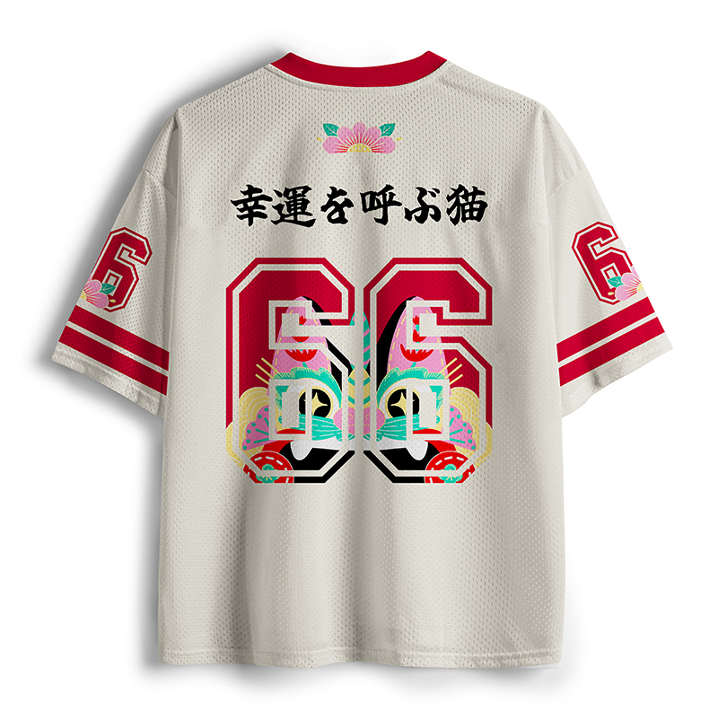 Tokyo-Tiger Lucky Tile Cat No.66 Mesh Jersey