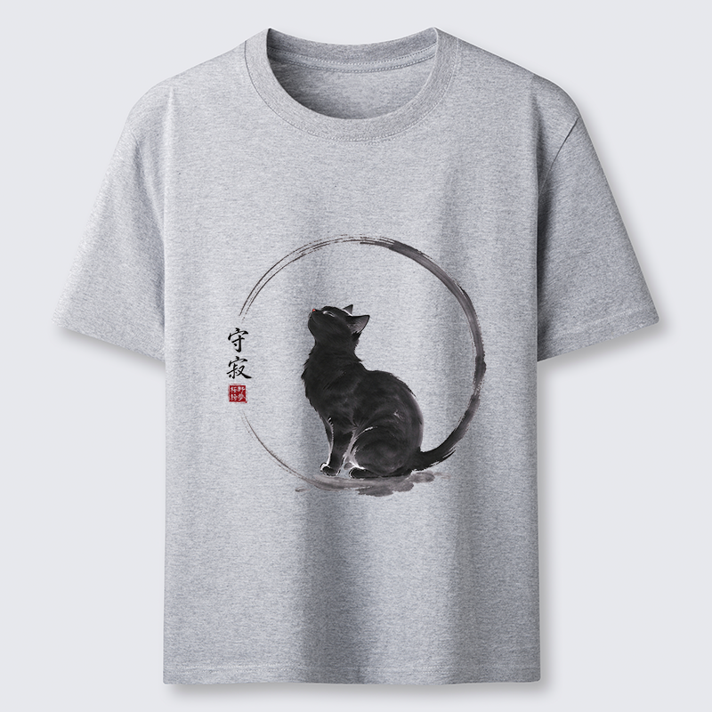 Tokyo-Tiger Traditional Zen Ink Cat Classic T-Shirt