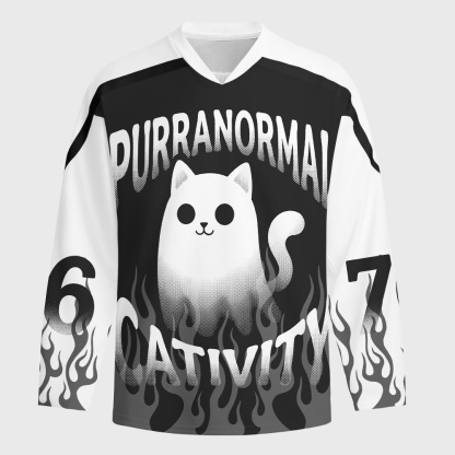 Tokyo-Tiger Purranormal Cativity Long-Sleeve Hockey Jersey
