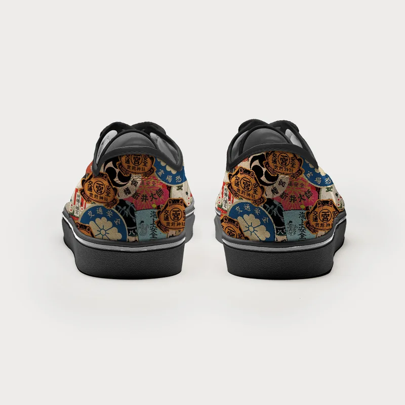Tokyo-Tiger Japanese Amulet Canvas Shoes