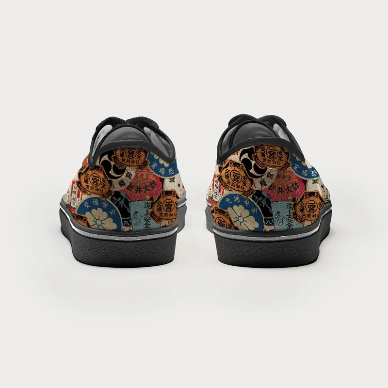 Tokyo-Tiger Japanese Amulet Canvas Shoes