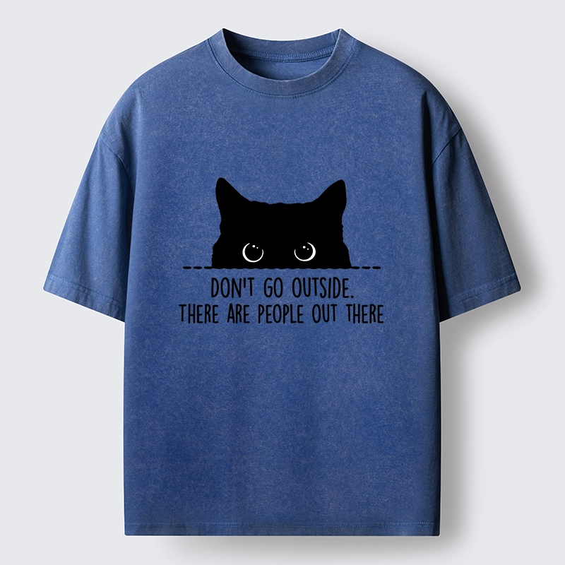 Tokyo-Tiger Avoid Human Crowds Washed T-Shirt