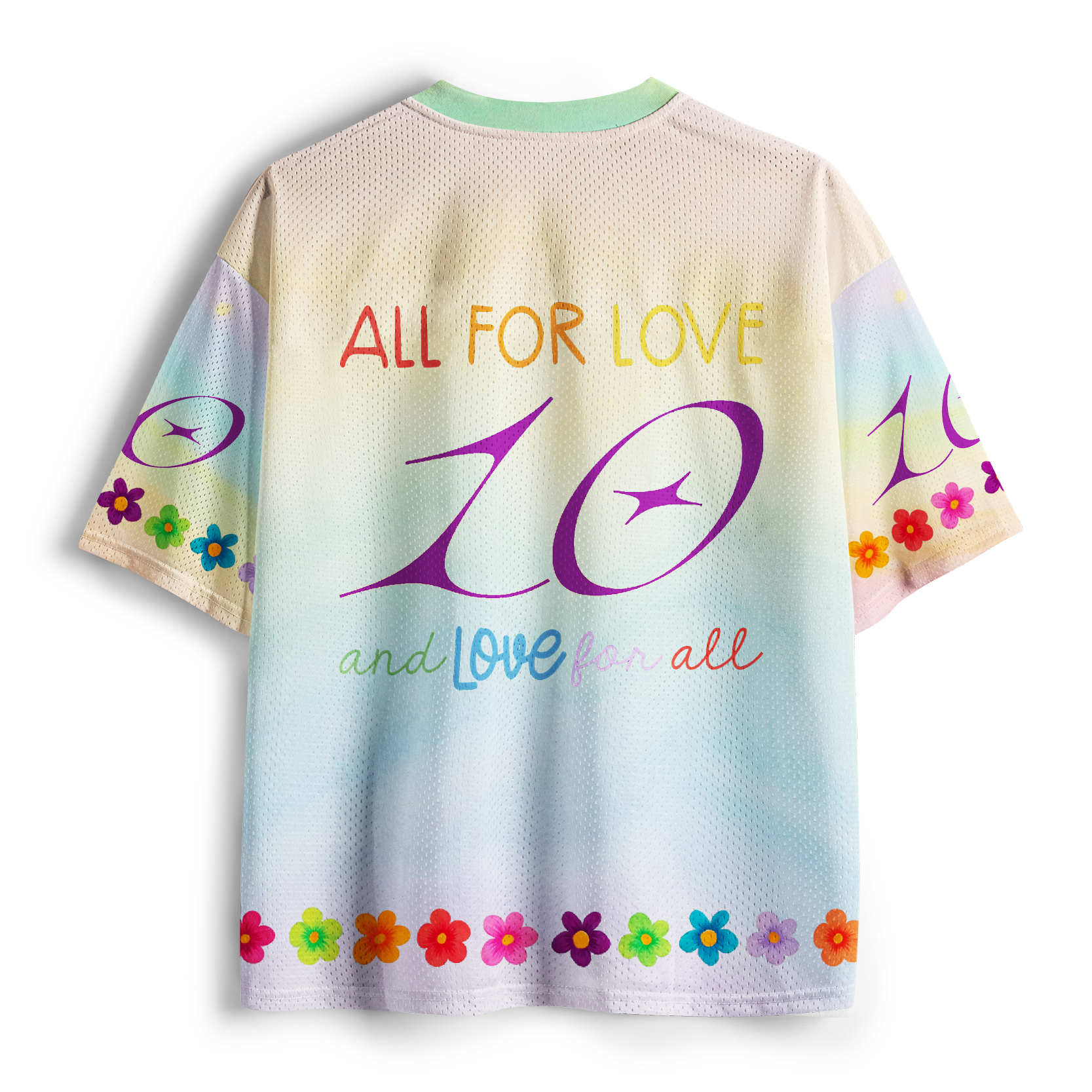 Tokyo-Tiger Pastel Rainbow Garden Mesh Jersey