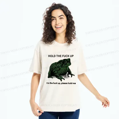Tokyo-Tiger Funny Frog Meme Washed T-Shirt