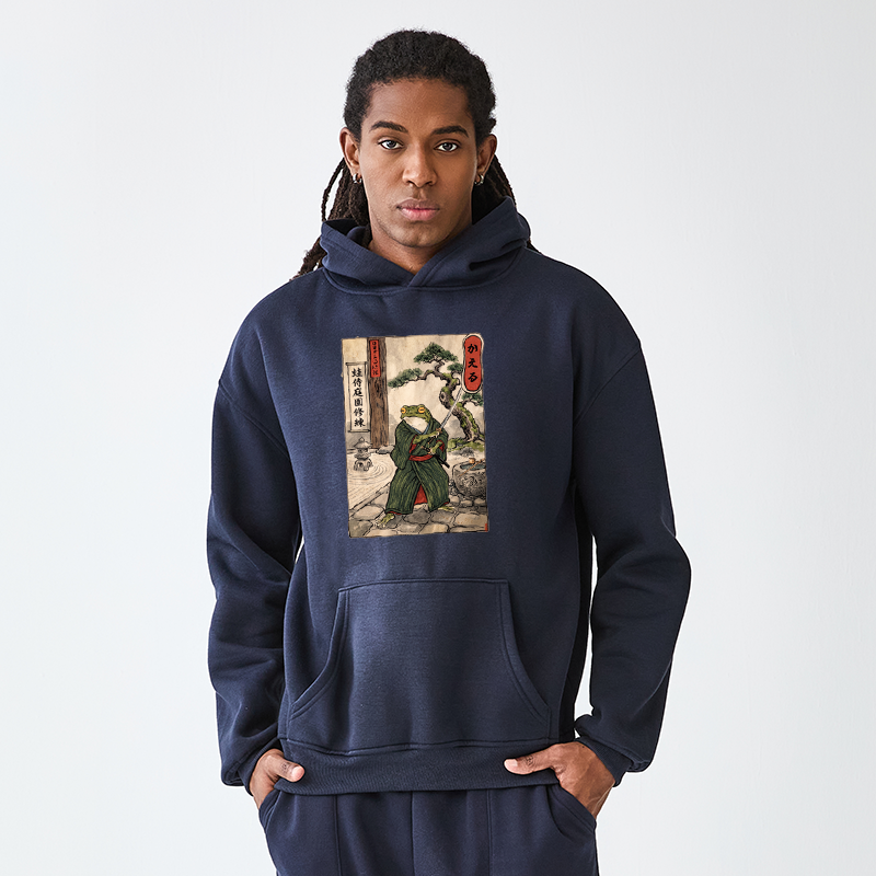 Tokyo-Tiger Samurai Frog Training Adult Fleece Hoodie