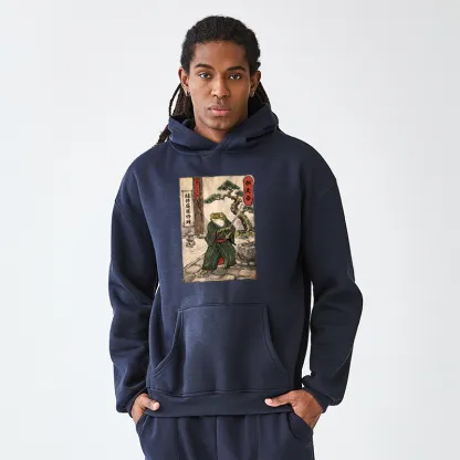 Tokyo-Tiger Samurai Frog Training Adult Fleece Hoodie