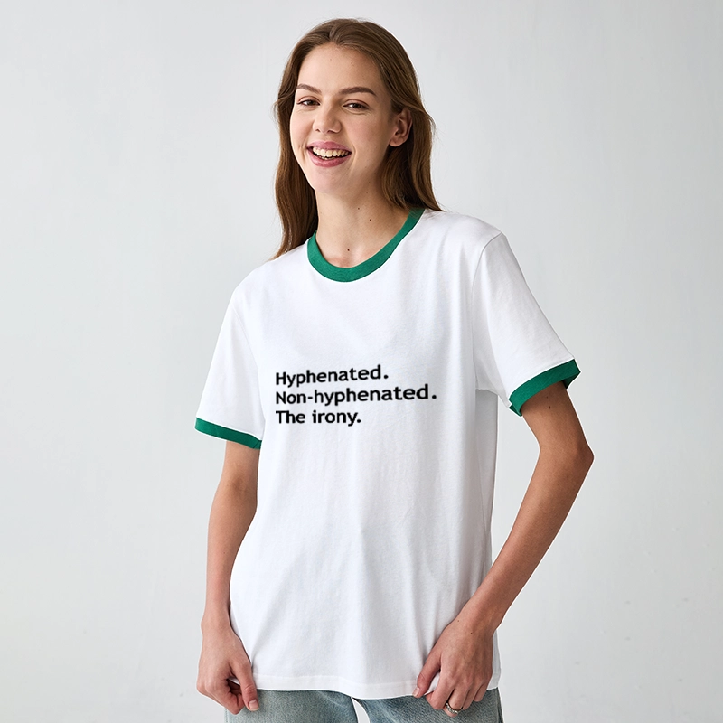 Tokyo-Tiger Hyphenated Funny Trim T-Shirt