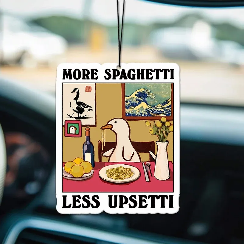Tokyo-Tiger More Spaghetti Less Upsetti Goose Car Air Freshener