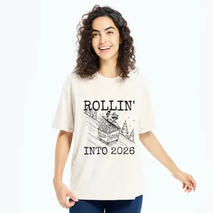 Tokyo-Tiger Rollin' Into 2026 Washed T-Shirt