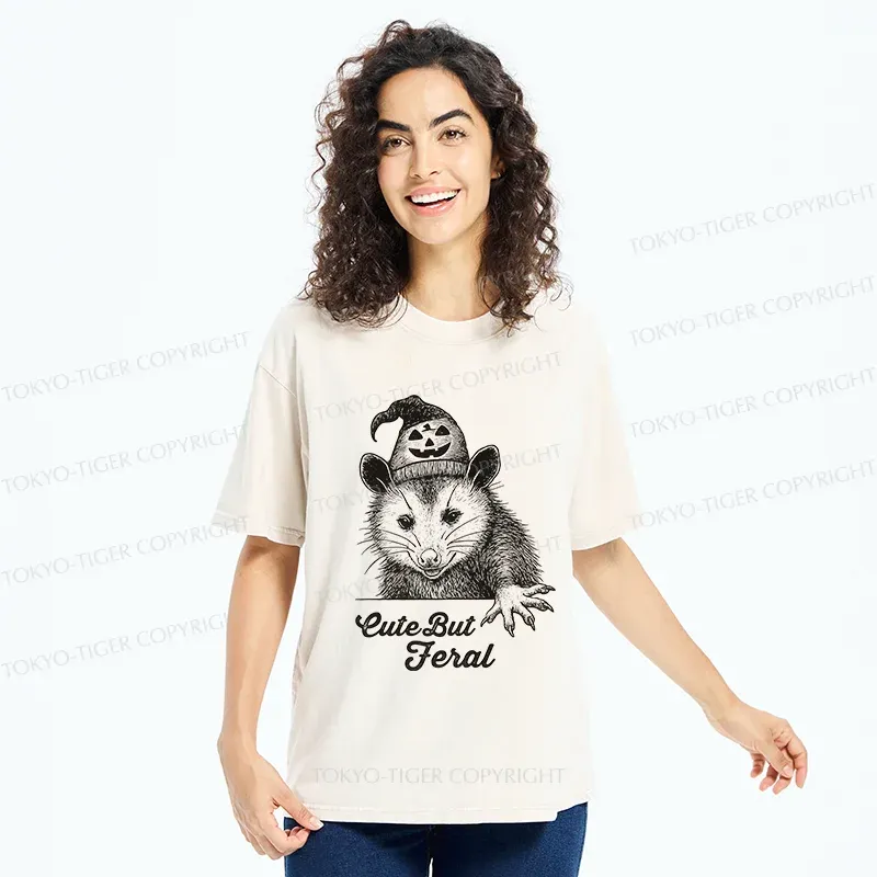 Tokyo-Tiger Halloween Possum Washed T-Shirt