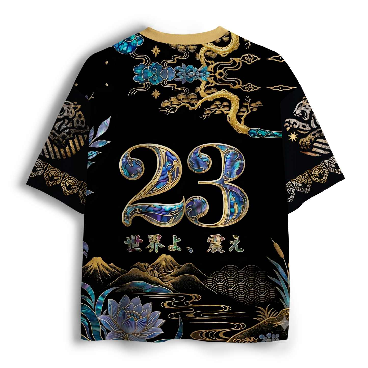 Tokyo-Tiger Roaring Lion Of The Orient Mesh Jersey