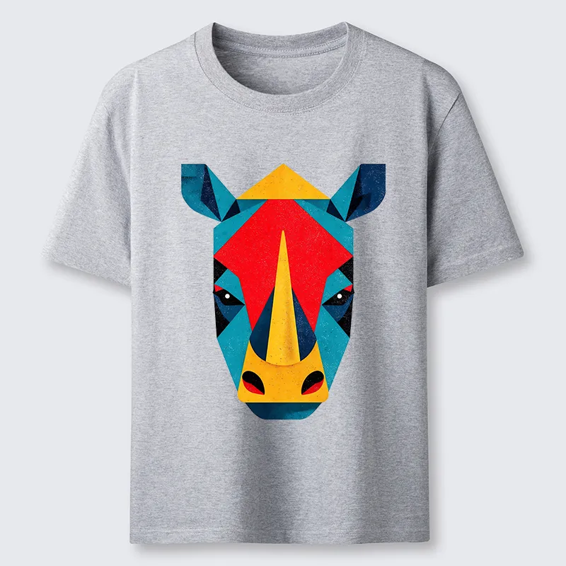 Tokyo-Tiger Geometric Rhino Art Classic T-Shirt