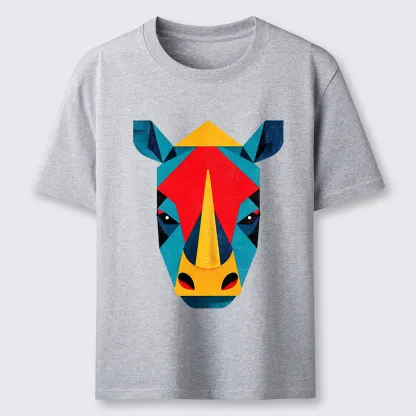 Tokyo-Tiger Geometric Rhino Art Classic T-Shirt