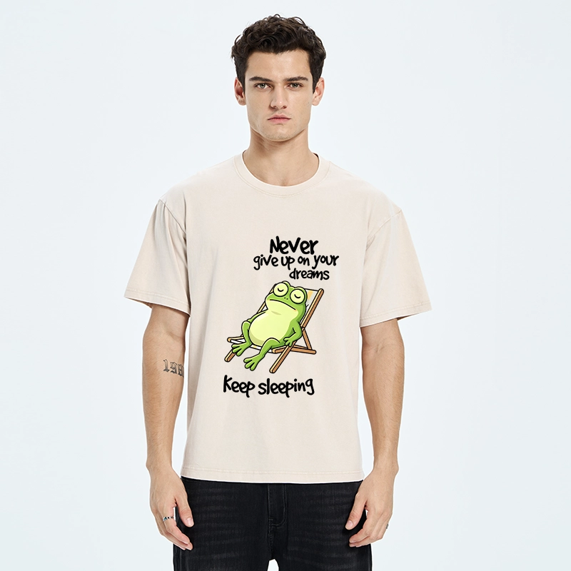 Tokyo-Tiger Never Abandon Your Sleepy Dreams Washed T-Shirt
