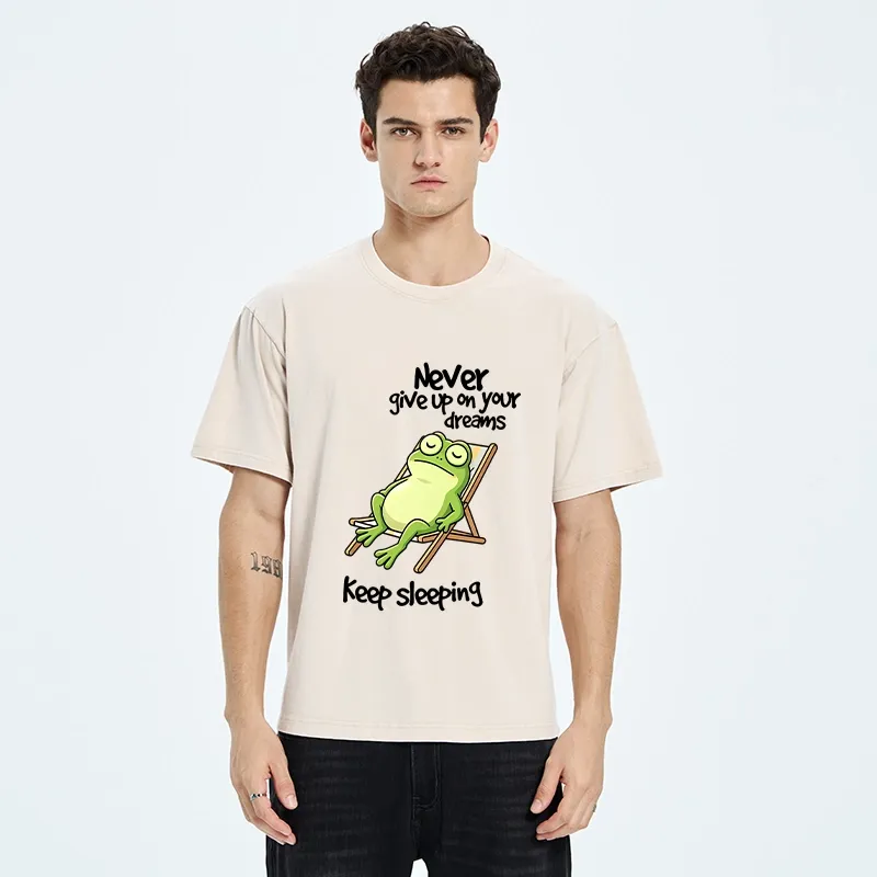 Tokyo-Tiger Never Abandon Your Sleepy Dreams Washed T-Shirt
