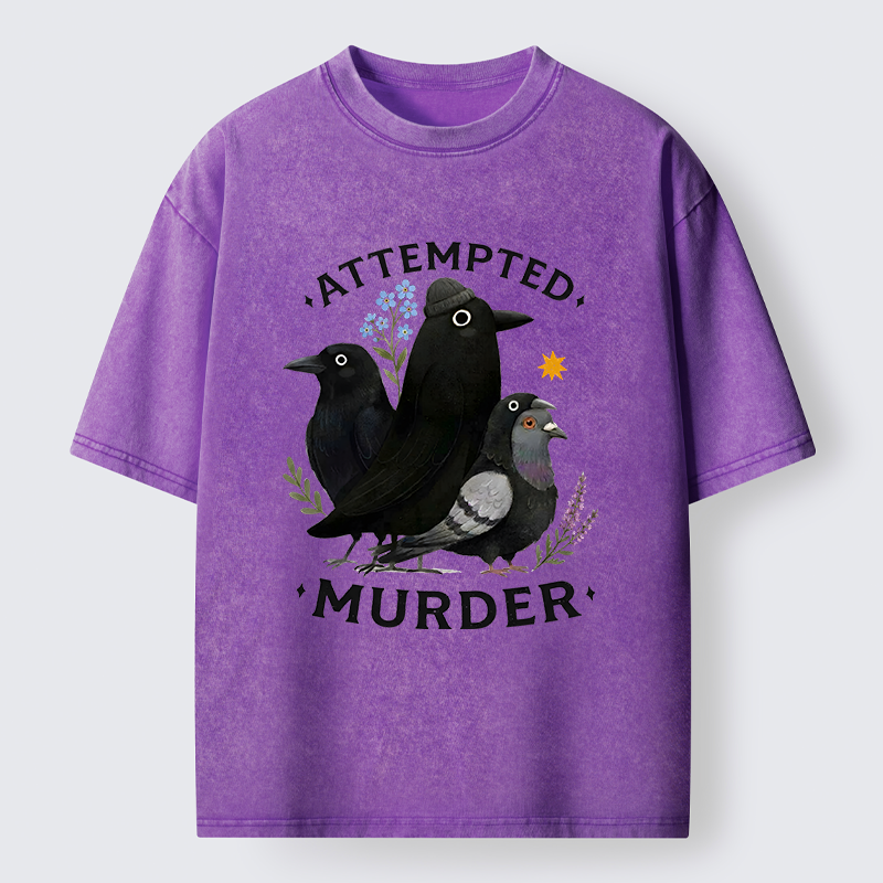 Tokyo-Tiger Funny Crow Squad Meme Washed T-Shirt