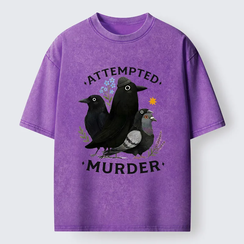 Tokyo-Tiger Funny Crow Squad Meme Washed T-Shirt