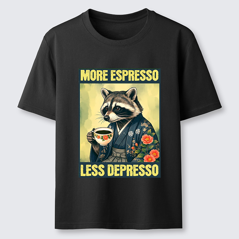 Tokyo-Tiger Coffee Fix Energy Raccoon Classic T-Shirt