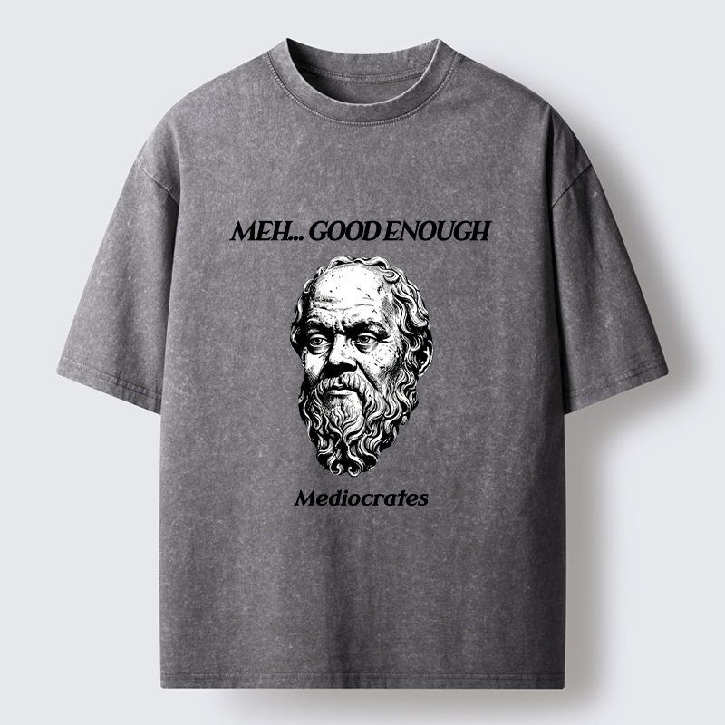 Tokyo-Tiger Meh Philosophy Meme Washed T-Shirt