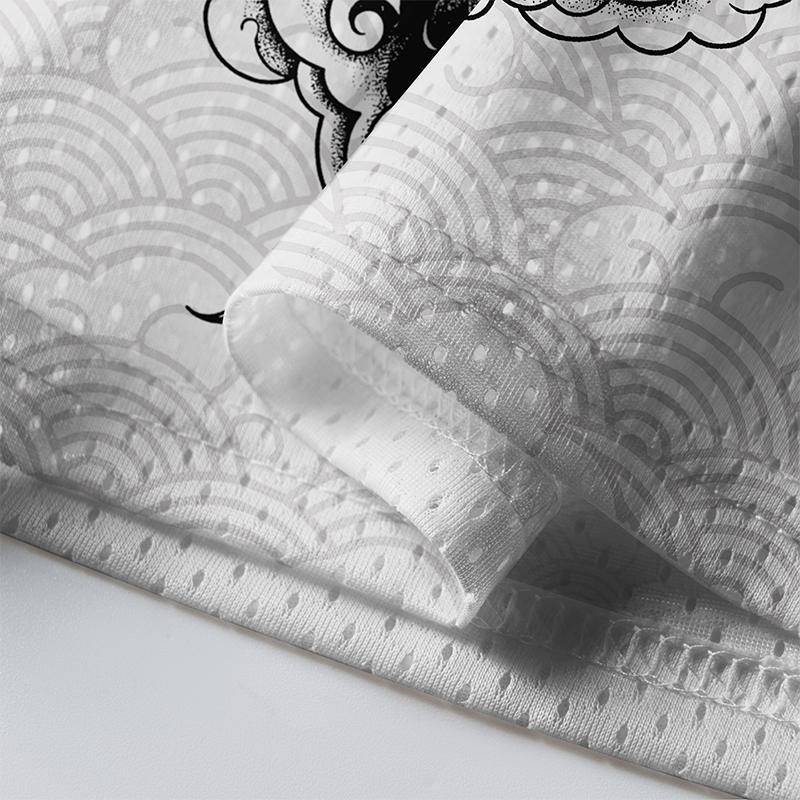 Tokyo-Tiger Sakura Crane In Flight Mesh Jersey