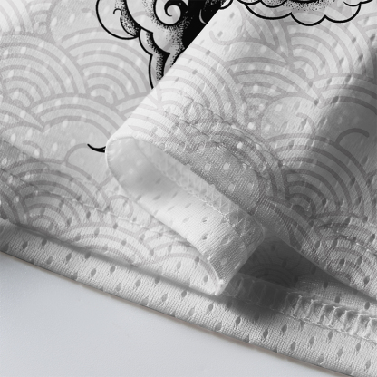 Tokyo-Tiger Sakura Crane In Flight Mesh Jersey