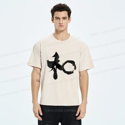 Tokyo-Tiger Peace Kanji Washed T-Shirt