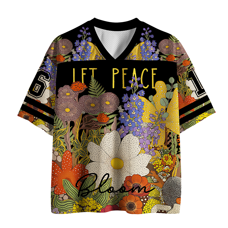 Tokyo-Tiger Peace In Bloom Mesh Jersey