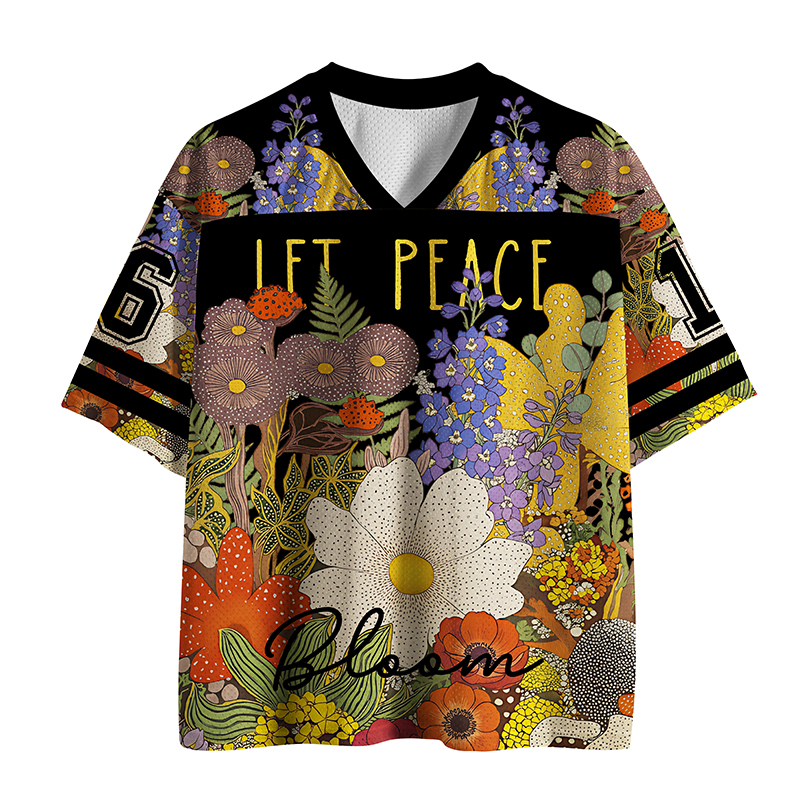 Tokyo-Tiger Peace In Bloom Mesh Jersey