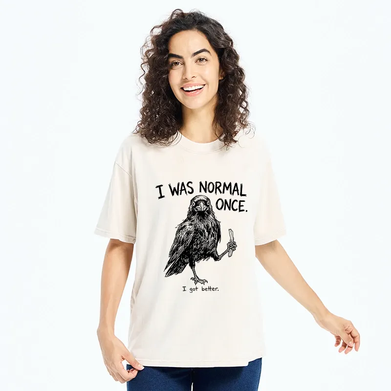 Tokyo‑Tiger Funny Crow Meme Washed T‑Shirt