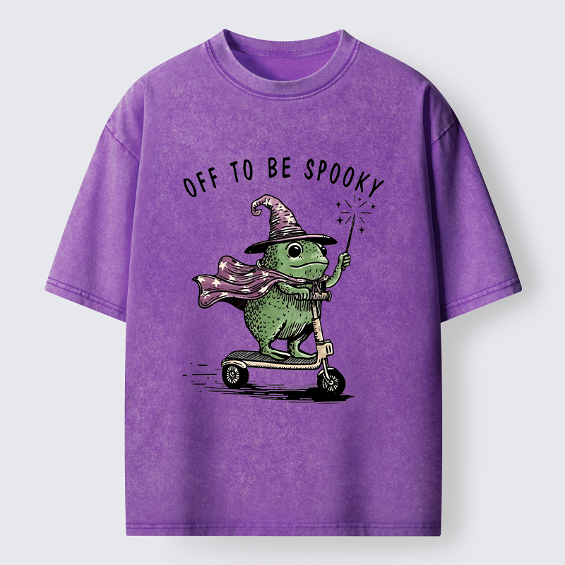 Tokyo‑Tiger Heading To Halloween Washed T‑Shirt