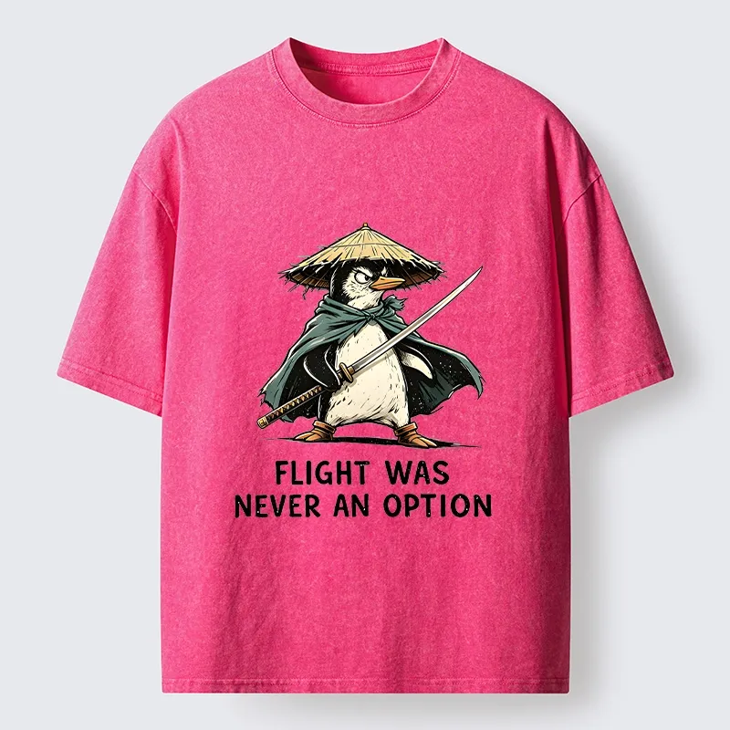 Tokyo‑Tiger Samurai Penguin Washed T‑Shirt