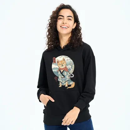 Tokyo-Tiger Samurai Shiba Dog Japanese Classic Hoodie