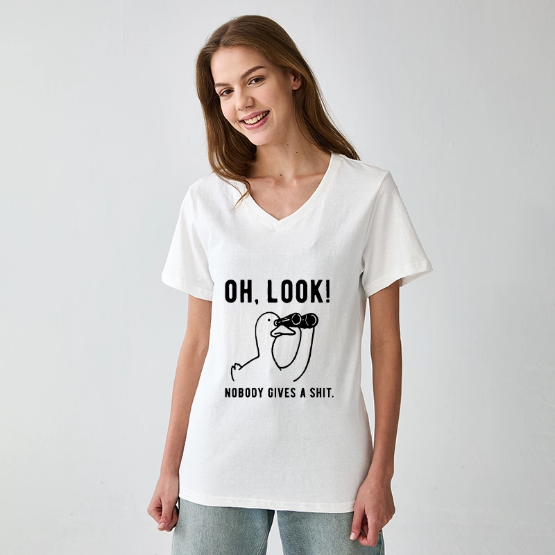 Tokyo-Tiger No One Cares About The Duck V-Neck Classic T-Shirt