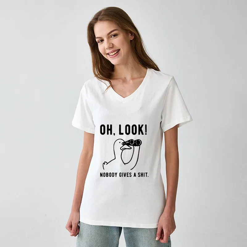 Tokyo-Tiger No One Cares About The Duck V-Neck Classic T-Shirt