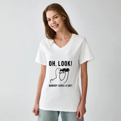 Tokyo-Tiger No One Cares About The Duck V-Neck Classic T-Shirt