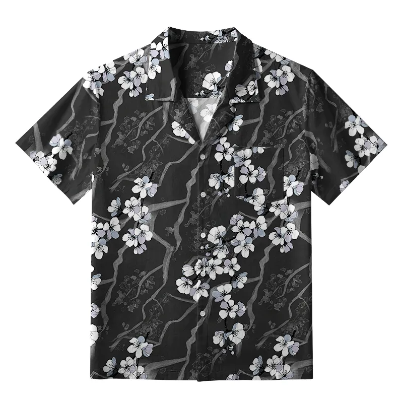 Tokyo-Tiger Sakura With Branches Aloha Hawaiian Shirt
