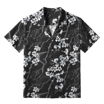 Tokyo-Tiger Sakura With Branches Aloha Hawaiian Shirt