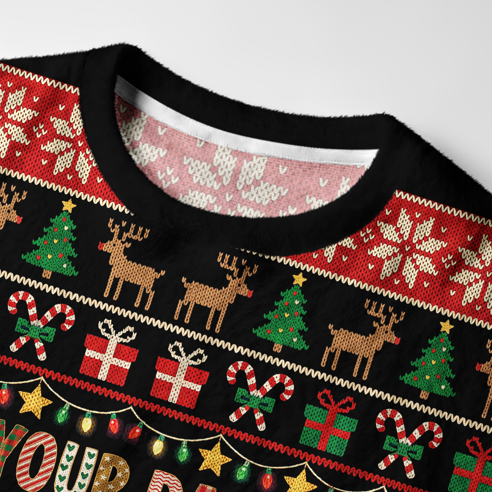 Tokyo-Tiger May Your Days Be Merry And Bright Fuzzy Christmas Ugly Sweatshirt