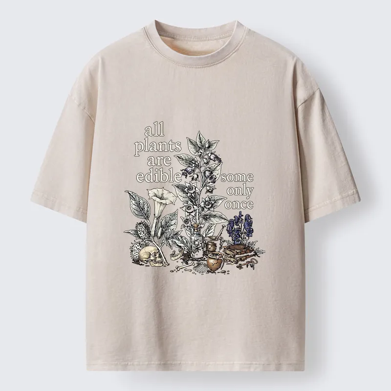 Tokyo‑Tiger Funny Toxic Flora Washed T‑Shirt