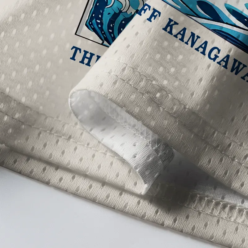 Tokyo-Tiger Ukiyo-e Ocean Waves Japan Mesh Jersey
