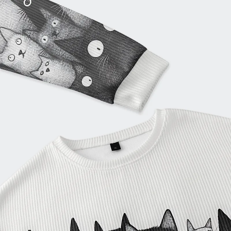 Tokyo-Tiger The Judgmental Stare Of Catsa Christmas Ugly Sweatshirt